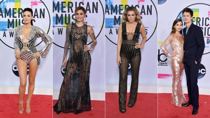 Illustration for article titled Mahogany Excellence, Sheer Shit, and... Some Weird Choices on the American Music Awards Red Carpet